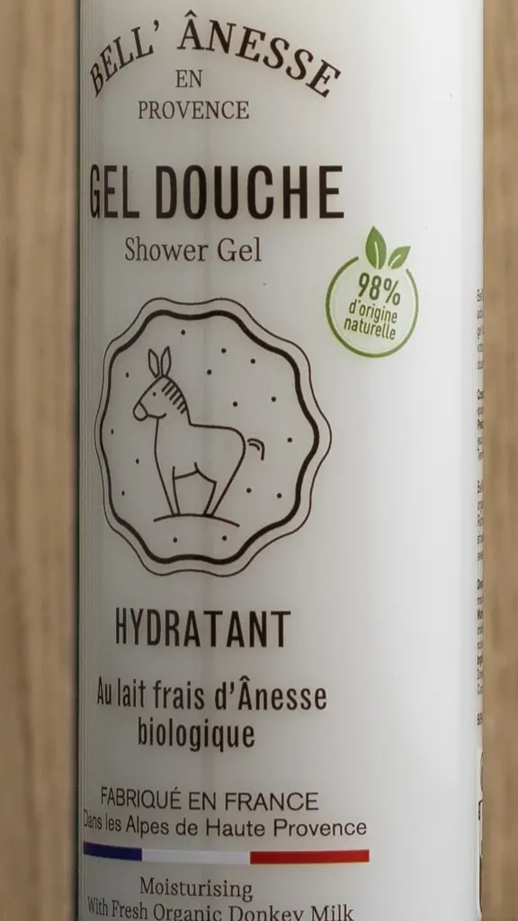Gel douche au lait d'ânesse - Bell Anesse en Provence Gel douche au lait d'ânesse - Bell Anesse en Provence