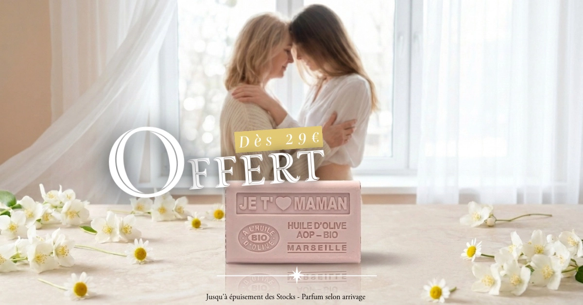 Un savon offerts dès 29€ Un savon offerts dès 29€